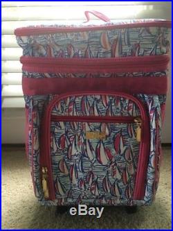 Lilly Pulitzer RED RIGHT RETURN Rolling Cooler