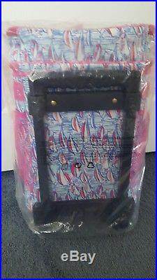 Lilly Pulitzer Red Right Return Rolling Insulated Cooler NWT