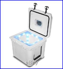 Lit Coolers LC-TS400WB Lit Cooler 32wb, White, Blue Liner, 32qt (lcts400wb)