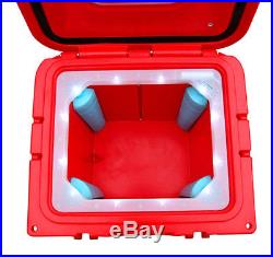 Lit Coolers TS300RW Red Firefly 22 Quart Cooler with White Lights
