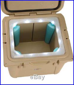 Lit Coolers TS400SW Sage Halo 32 Quart Cooler with White Lights