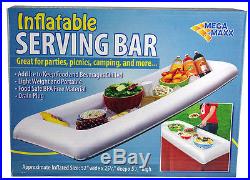 Lot of 2 Inflatable Serving Salad Bar Buffet Picnic Drink Table Cooler Party Ice