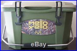 Mello Yello Grizzly Cooler, 20 Quart Rotomolded Cooler with Realtree Graphics