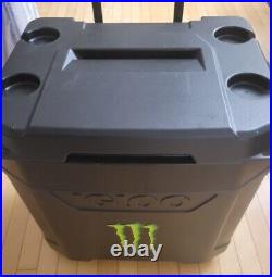 Monster Igloo Brand Cooler With Wheels RARE