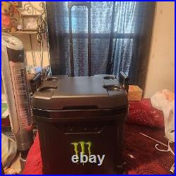Monster Igloo Brand Cooler With Wheels RARE