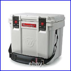 Moosejaw 25 Quart Ice Fort Hard Cooler with Microban, Snow