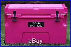 NEW COLD BASTARD PRO SERIES ICE CHEST BOX COOLER YETI QUALITY Free s&h 50L PINK