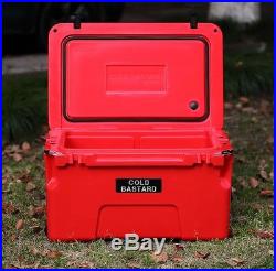 NEW COLD BASTARD PRO SERIES ICE CHEST BOX COOLER YETI QUALITY Free s&h 50L RED
