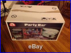 NEW HUGE ROLLING IGLOO PARTY BAR COOLER LED LIGHT 125 QUART PATIO ICE CHEST CAN