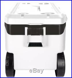 NEW Igloo Flip and Tow 90qt White Cooler 144 Can Capacity