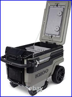 NEW Igloo Premium Trailmate Cooler? 70 Qt Cooler With Wheels, ? Olive Green