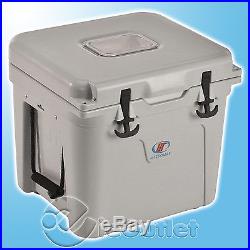 NEW LIT HALO ROTO-MOLDED TS-400 32 QT 8 GAL COOLER with LED LIGHTS ICE PACKS GRAY