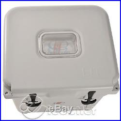 NEW LIT HALO ROTO-MOLDED TS-400 32 QT 8 GAL COOLER with LED LIGHTS ICE PACKS GRAY