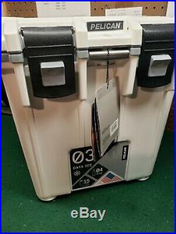 NEW Pelican Products 20Q-1-WHTGRY 20 Quart Elite Cooler, White/Grey Display Unit