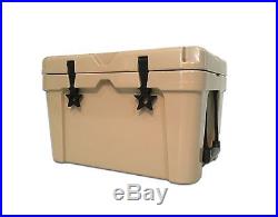 NEW TAN 45L RotoMolded Coolers Yeti, RTIC Style Cooler Slate Gear Cooler