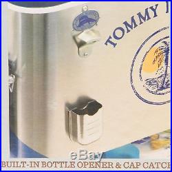 NEW Tommy Bahama 100 Quart Stainless Patio Cooler Ice Chest Cooler 130 Can Tray
