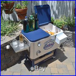 NEW Tommy Bahama 100 Quart Stainless Steel Rolling Cooler - All $$ 4 Charity