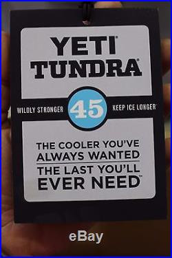 NEW! YETI Tundra Cooler 45 Quart Blue
