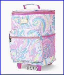 NIB Lilly Pulitzer GWP Rolling Cooler Carnivals Coral