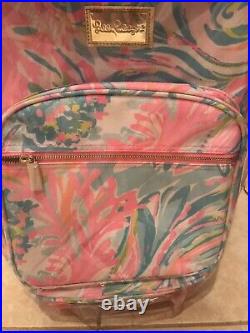 NIB Lilly Pulitzer GWP Rolling Cooler Carnivals Coral