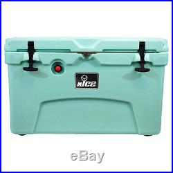 NICE 45 Quart Insulated Portable Ice Chest Beverage Cooler with Handle, Seafoam