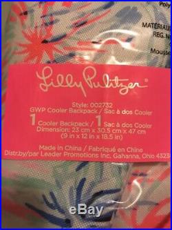 NWT Lilly Pulitzer Beach Cooler Backpack GWP Sea To Shining Sea Free Shipping