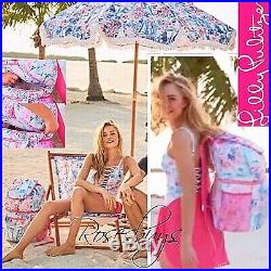 NWT Lilly Pulitzer Beach Cooler Backpack GWP in Sea To Shining Sea