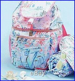 NWT Lilly Pulitzer Beach Cooler Backpack GWP in Sea To Shining Sea