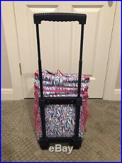 NWT Lilly Pulitzer Red Right Return Rolling Insulated Cooler