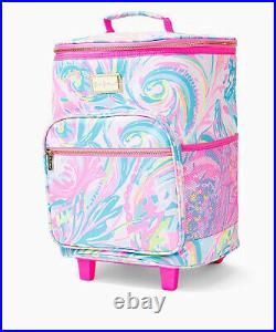 NWT Lilly Pulitzer Rolling Cooler in Multi Carnivale Coral
