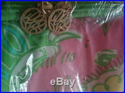 NWT NEW LILLY PULITZER CHIN CHIN COOLER ELEPHANTS MONKEYS PINK GREEN YELLOW