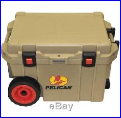New 45 Qt. ProGear Tan Elite Wheeled Chest Cooler up to 10 Days Ice Retent