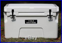 New COLD BASTARD PRO SERIES ICE CHEST BOX COOLER YETI QUALITY Free s&h 50L WHITE