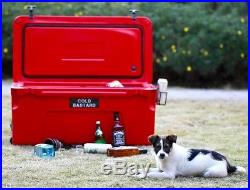 New COLD BASTARD PRO SERIES ICE CHEST BOX COOLER YETI QUALITY Free s&h 75L RED