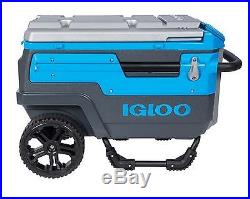 New Huge Igloo Trailmate 70 qt. Rolling Cooler Ultratherm 5 Day Ice Retention