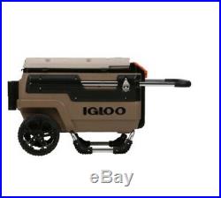 New Igloo Trailmate Marine Roller Cooler Ice Chest Brown
