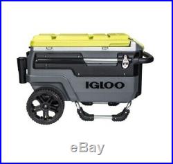New Igloo Trailmate Marine Roller Cooler Ice Chest Charcoal