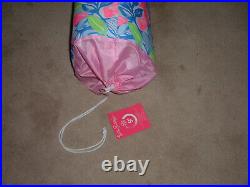 New Lilly Pulitzer Cooler Stand Havana Cocktail Drinks with Carrying Case PINK