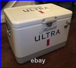 New Michelob Ultra Ice Chest Cooler With Bottle Opener 51L/54 Quart With Dispenser