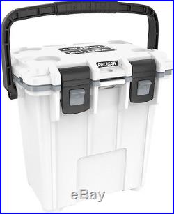 New Pelican Elite 20QT Marine Cooler/Ice Chest Made in USA #20Q-1-WHTGRY