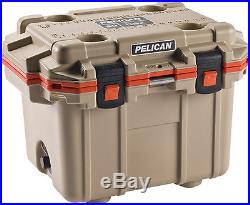 New Pelican Elite 30QT Marine Cooler/Ice Chest Made in USA #30Q-2-TANORG