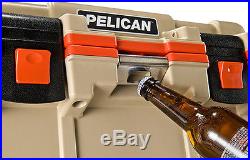New Pelican Elite 30QT Marine Cooler/Ice Chest Made in USA #30Q-2-TANORG