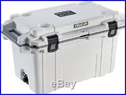 New Pelican Elite 70QT Marine Cooler/Ice Chest Made in USA #70Q-1-WHTGRY