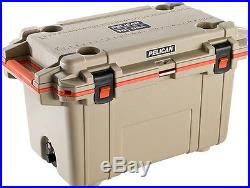 New Pelican Elite 70QT Marine Cooler/Ice Chest Made in USA #70Q-2-TANORG