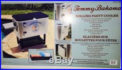 New Tommy Bahama Rolling Party Cooler 100 Quart