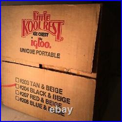 NewithBox VTG Igloo Little Kool Rest Car Cooler Console Ice Chest Cup Holder