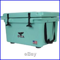 ORCA Coolers 26 Qt Ice Chest Cooler in Seafoam with Lid Gasket & Drainage Spout