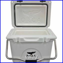 ORCA Durable Roto-Molded Cooler, White, 20-Qt Capacity NEWSee Descrip