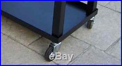 Oakland Living 80-Quart Steel Patio Beverage Cooler Press-Down Large Cart NEW