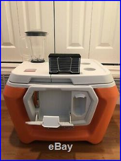 Orange Coolest Cooler Bluetooth Speaker And Accessories USED ONCE